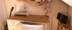 Arbeitsecke im Schlafzimmer